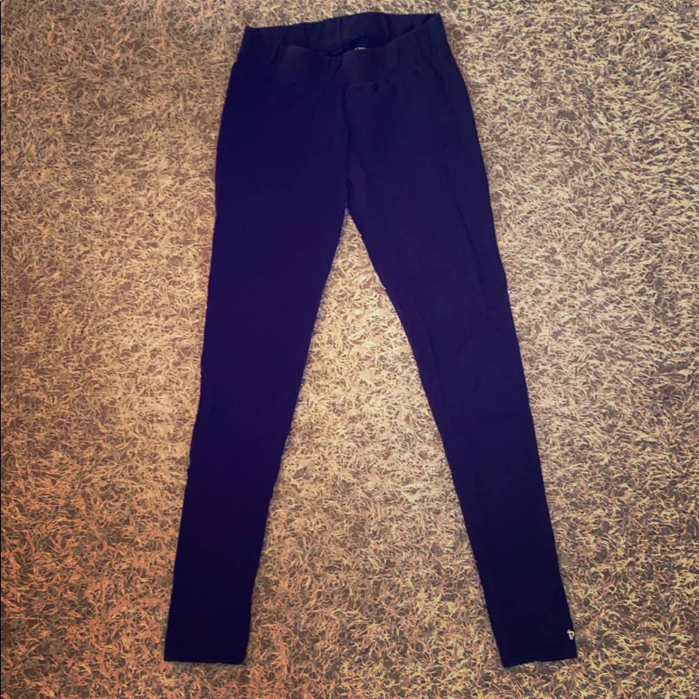 Blue athletic leggings